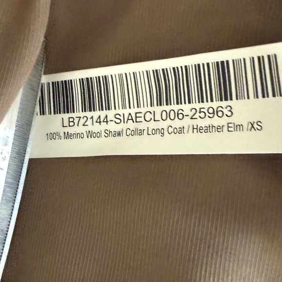 Quince 100% Merino Wool Shawl Collar Long Coat XS NWOT Heather Elm - Picture 11 of 14
